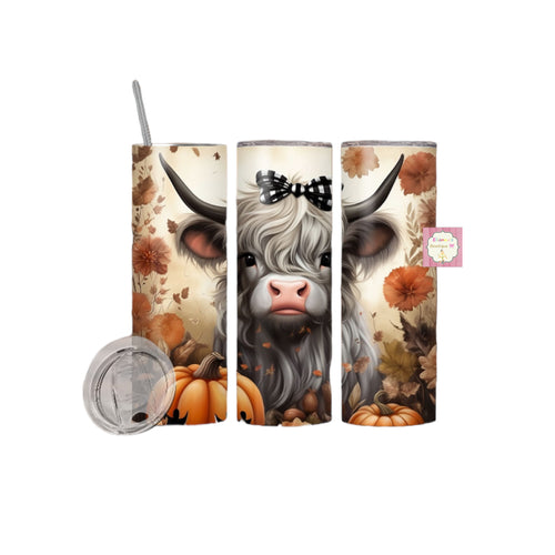 Fall Tumbler Cup/vasos/cow