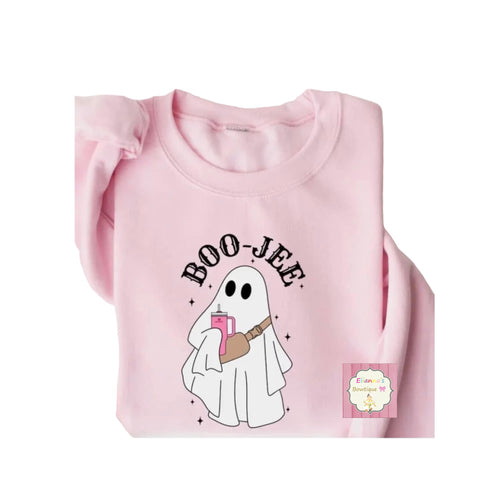 Pink Boojee ghost Crewneck sweatshirt /sueter