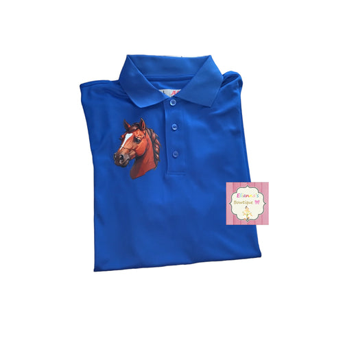 Polo horse shirt/ polo style shirt/ caballos