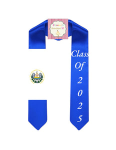 Custom El Salvador Flag Graduation Sash / custom/ 2025/
