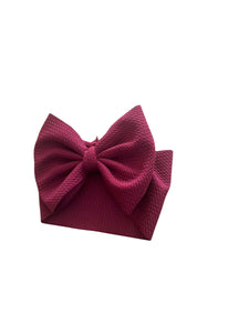 Burgundy solid color baby headwrap/ headband