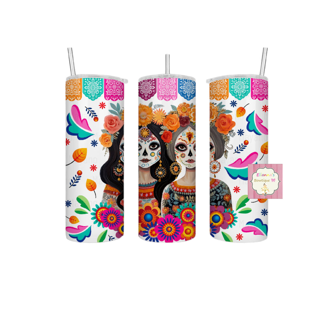 Catrina Tumbler Cup/vasos/dia de muertos