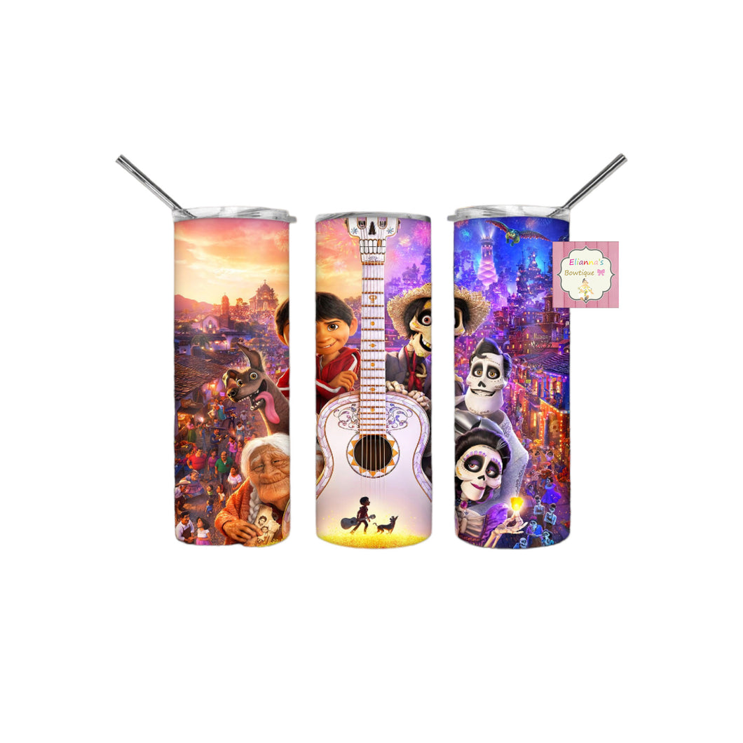 Coco loco Tumbler Cup/vasos/dia de muertos