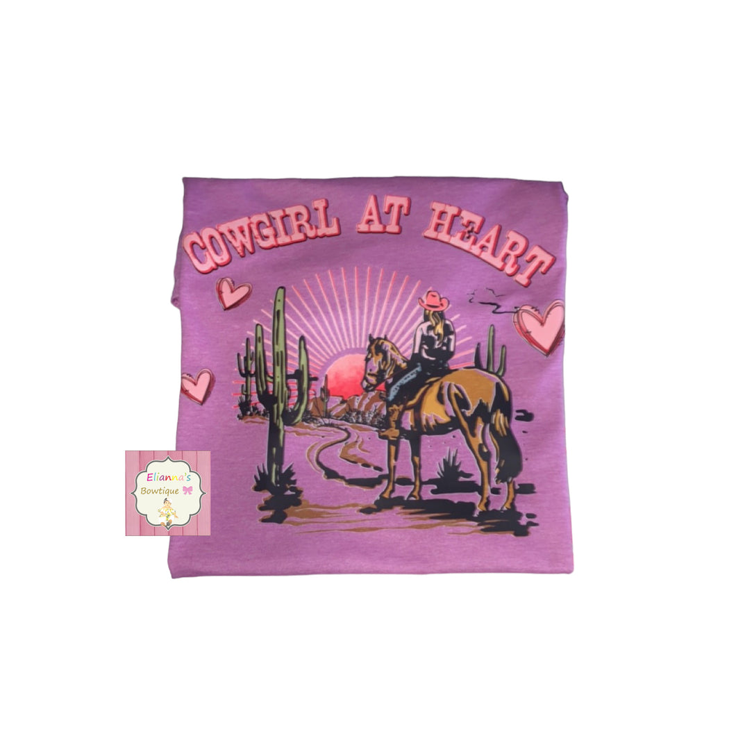 Cowgirl at heart shirt /horses