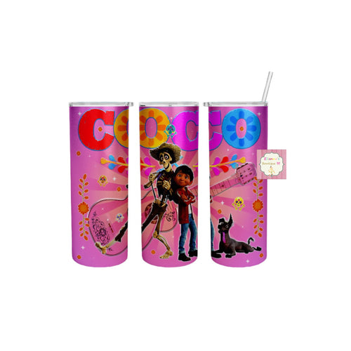 Coco loco Tumbler Cup/vasos/dia de muertos