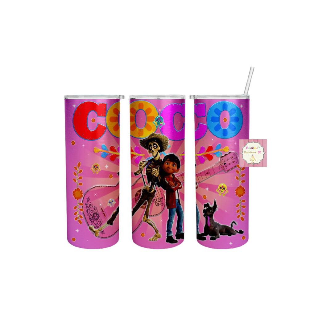 Coco loco Tumbler Cup/vasos/dia de muertos