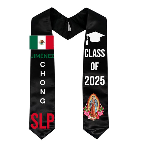 Custom mexico Flag Graduation Sash / custom/ 2025/