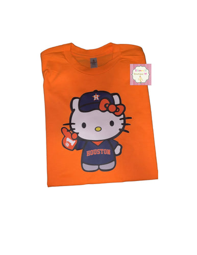Houston Astros shirt/ hello kitty