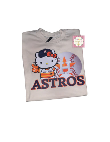 Houston Astros shirt/ hello kitty