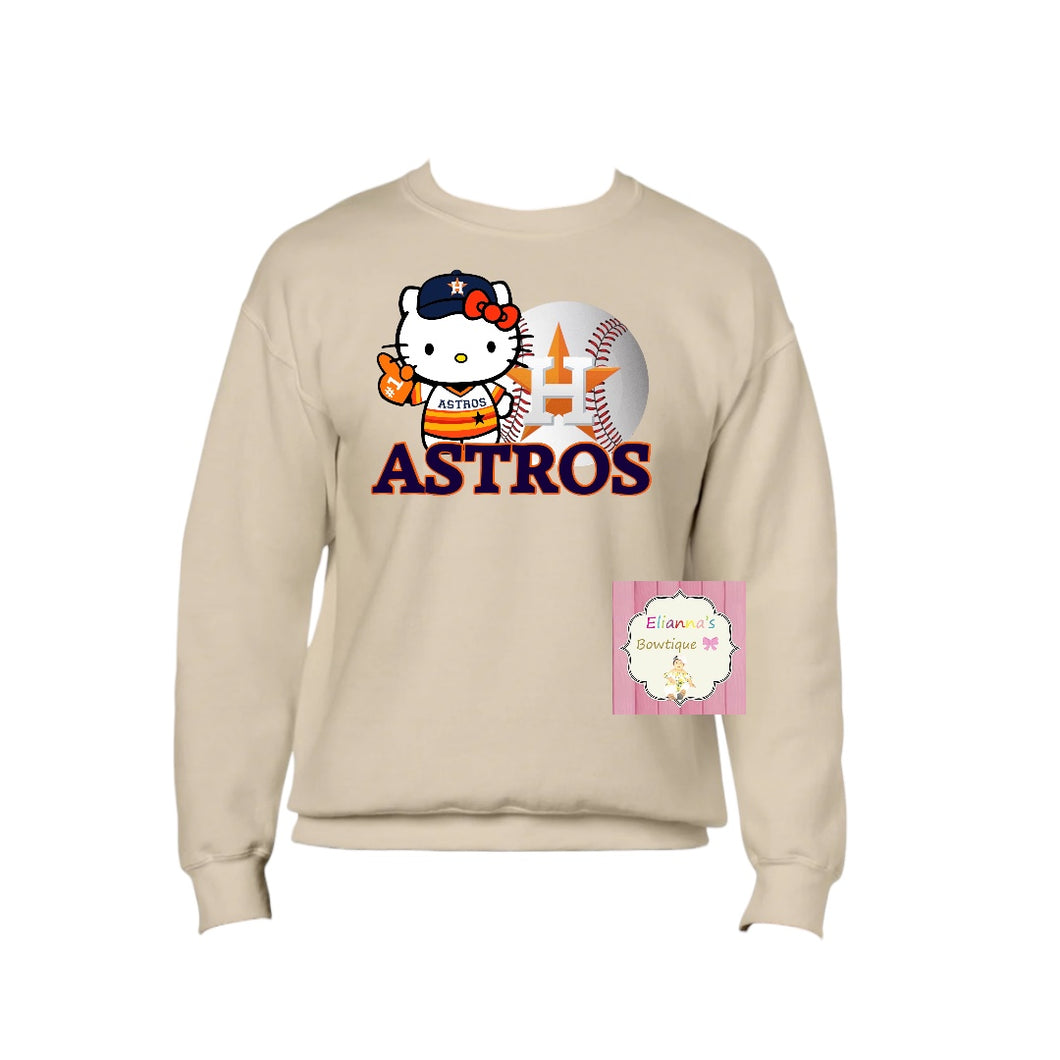 Houston Astros  Crewneck sweatshirt /sueter / Hello K