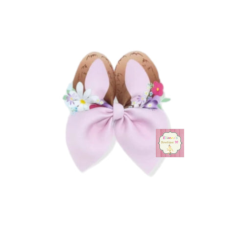 Easter bunny hair bow/ clip bow/ bunny ears