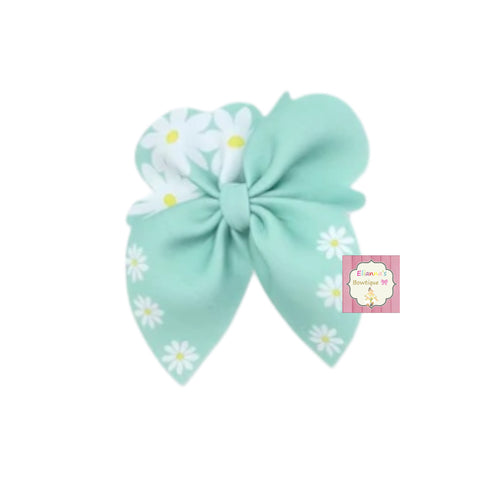 Easter Daisies hair bow/ clip bow/ easter hair bow