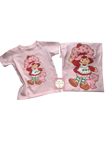 Strawberry shortcake shirt/baby/adult /rosita fresita