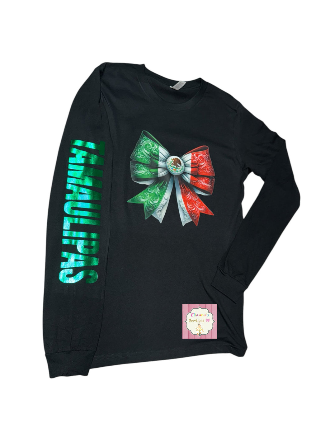 Mexico bow long sleeve shirt/ custom state/mexican