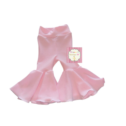 Light Pink bell bottoms /western/solid /cowgirl/vaquera/pantalon