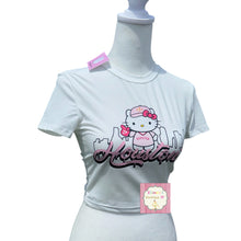Load image into Gallery viewer, Hello Kitty Houston Astros Crop Top / astros - Elianna's Bowtique