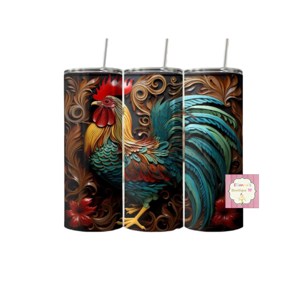 Vaso de Gallo /rooster tumbler cup/