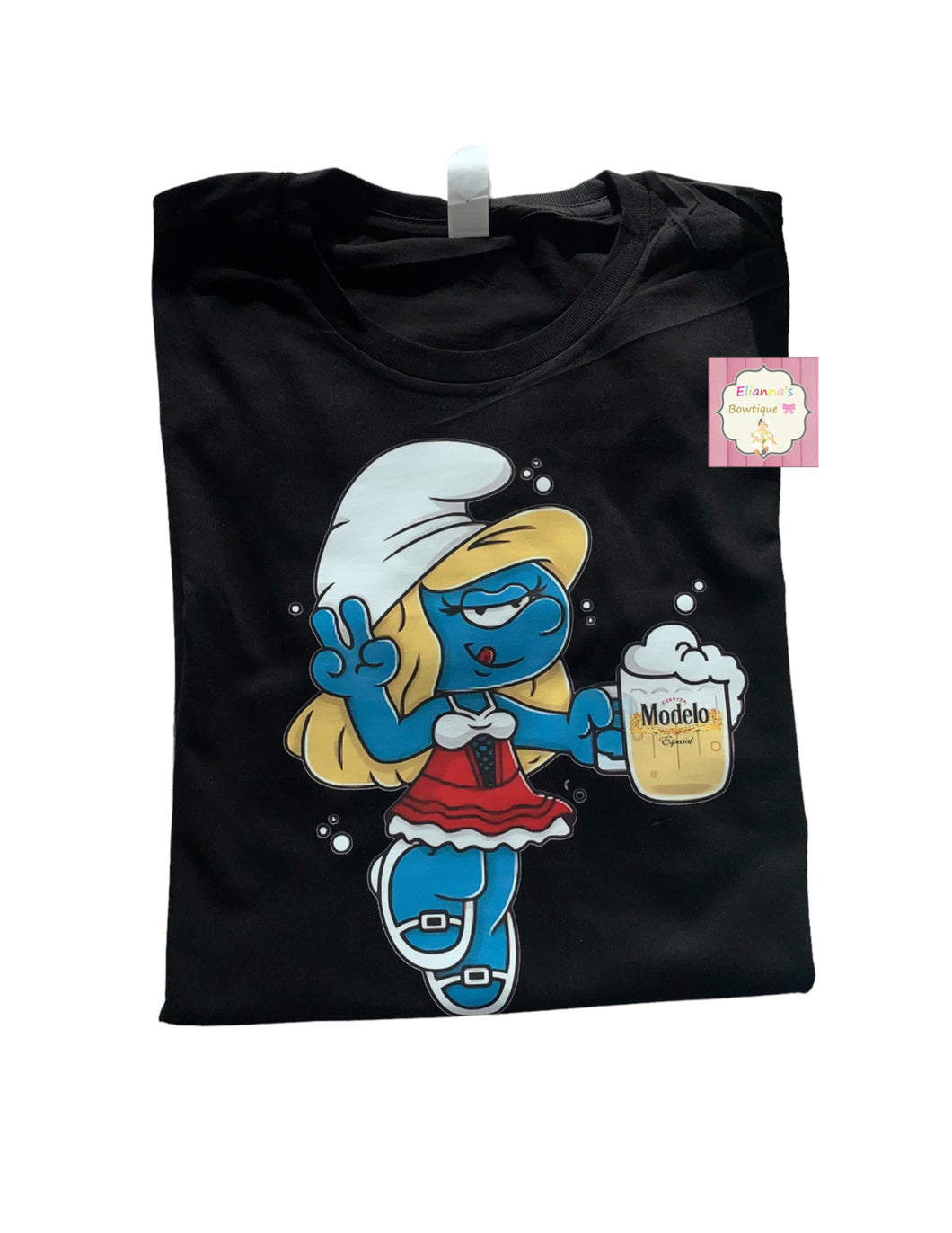 The smurfs shirt/ modelo /La pitufina