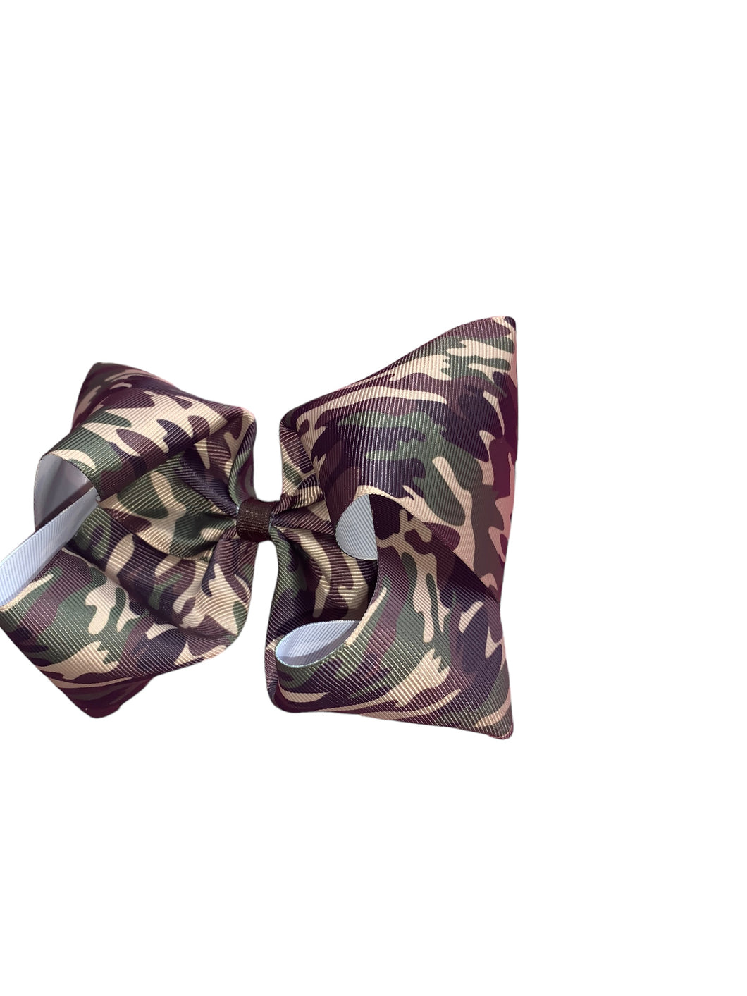 Camouflage camo hair bow