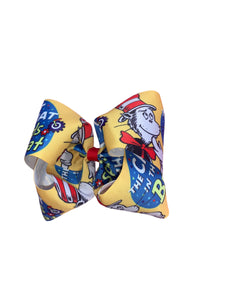 Dr. Seuss  Hair Bow/ cat in the hat