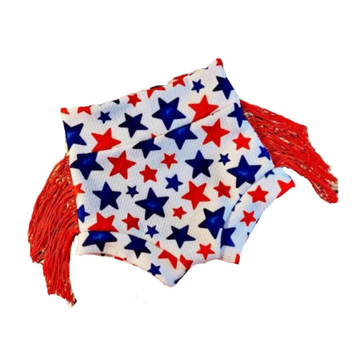 4th of july fringe Bummies/ bummie/ Patrotic bummies