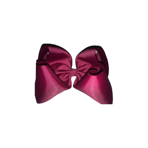 Burgundy solid Hair Bow / moños