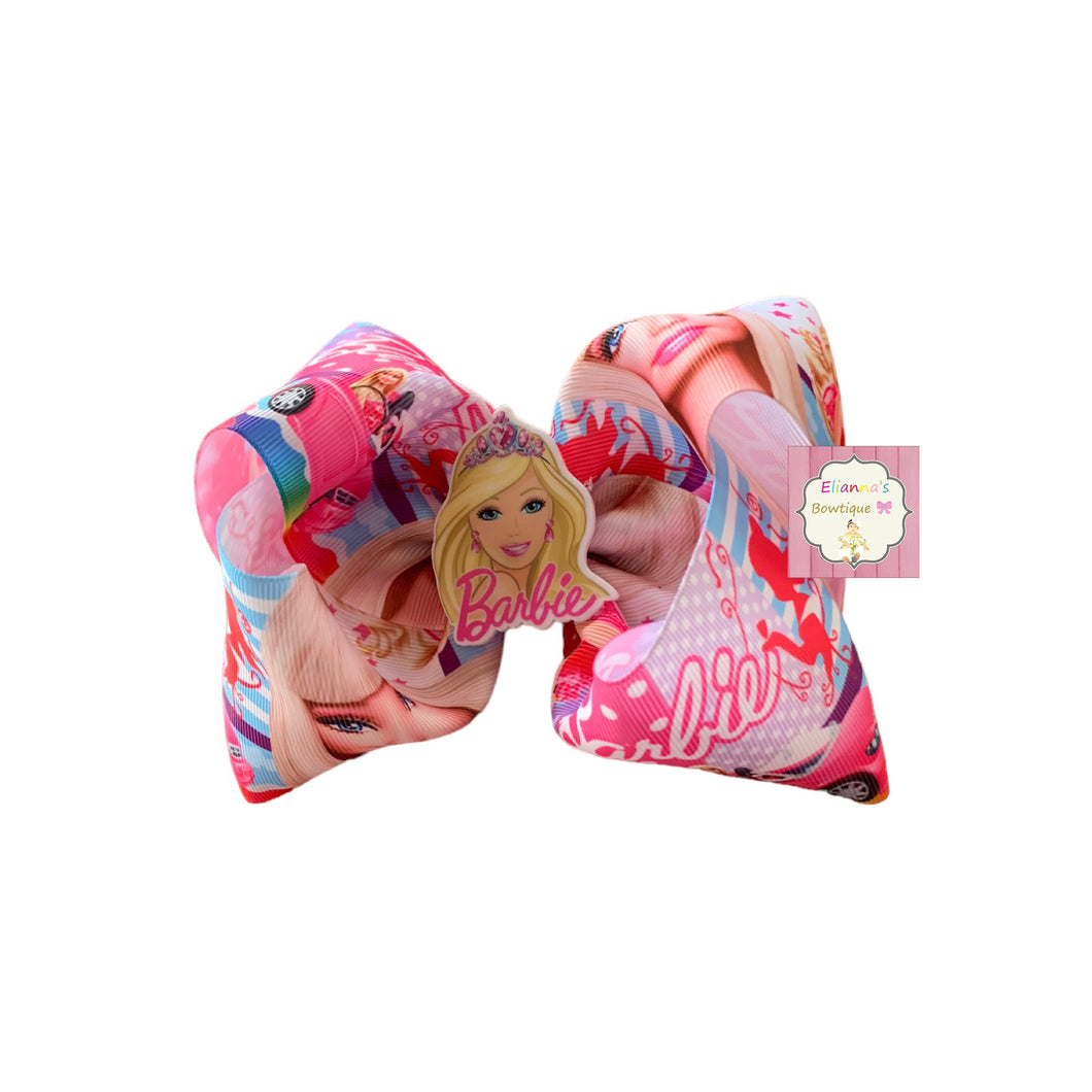 Barbie hair bow/ moños/clip bow