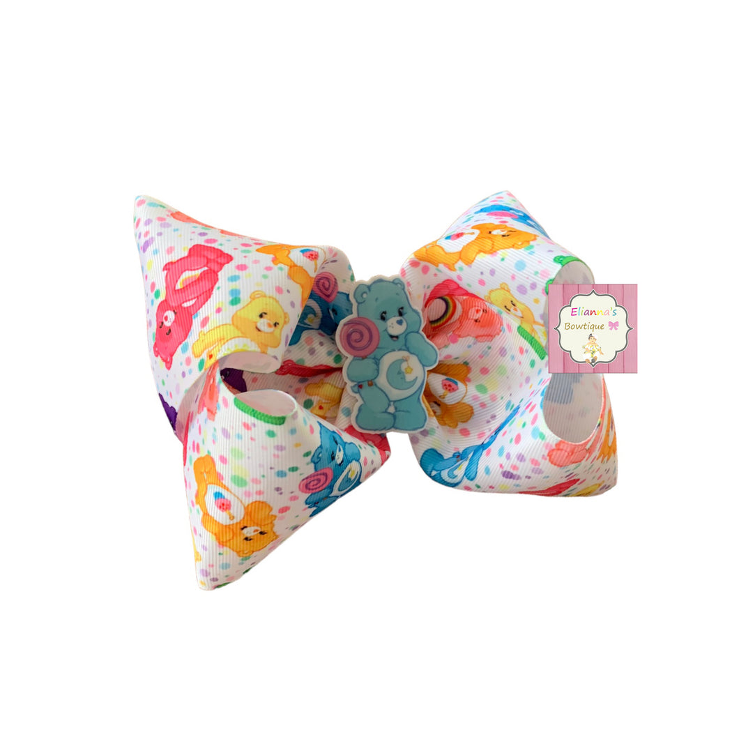 Care bears hair bow/ moños/clip bow