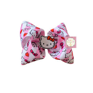 Hello kitty hair bow/ moños/clip bow