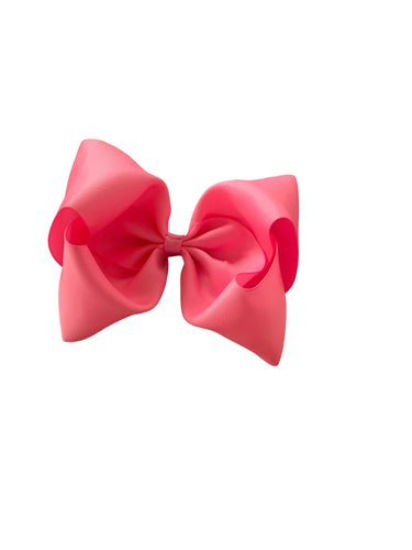 Pink hair bow/ solid color Hair bow