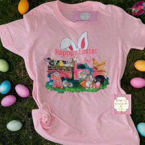 Happy Easter shirt/easter animals