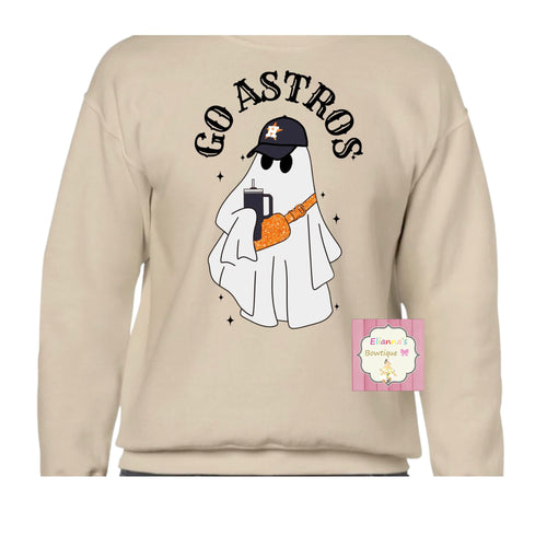 Go astros Crewneck sweatshirt /ghost/sueter