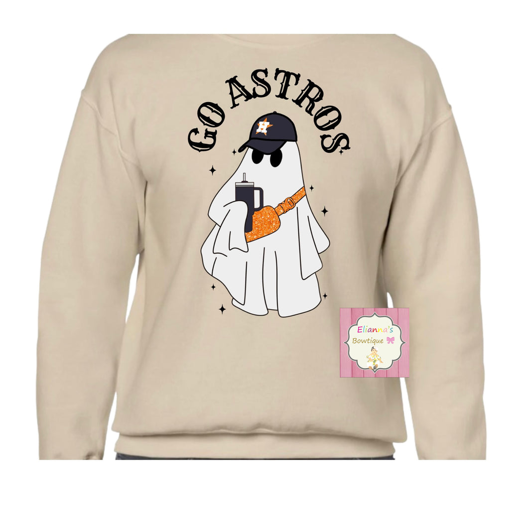 Go astros Crewneck sweatshirt /ghost/sueter