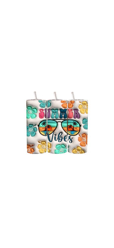 Summer vibes tumbler cup/vasos