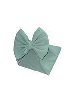 Cargar imagen en el visor de la galería, Baby light sage headwrap/ solid color /