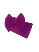 Load image into Gallery viewer, Baby bright purple headwrap/ solid color /