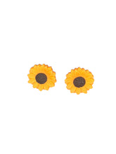 Load image into Gallery viewer, Sunflower Earrings / aretes/ girasoles