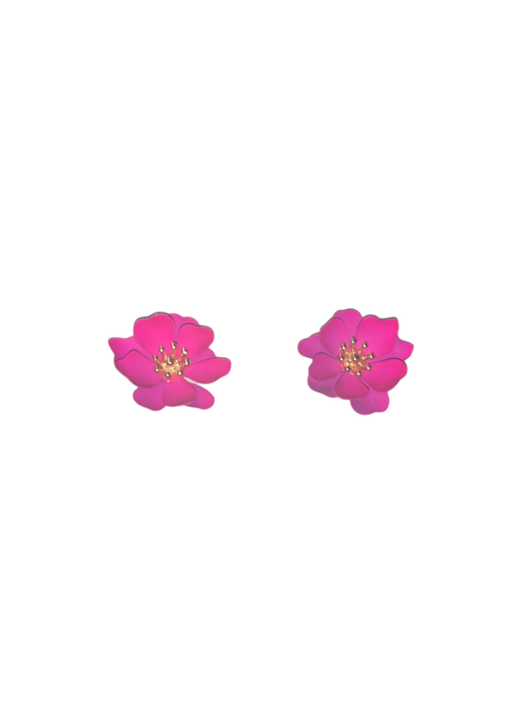 Pink Flowers Earrings / aretes