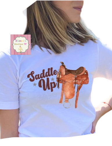 Saddle up shirt/ Western shirt/kids / Adult