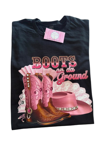 Boots on da ground shirt /kids /adult / western