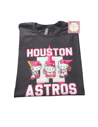 Houston astros shirt / hello kitty