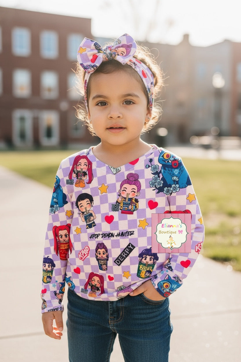 K Pop Huntrix Top/long sleeve shirt