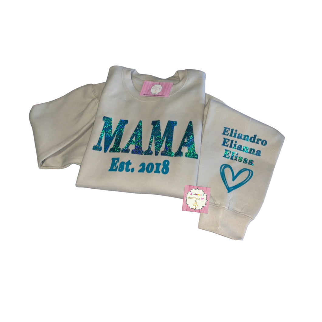 Mama sweatshirt /sueter/ custom name