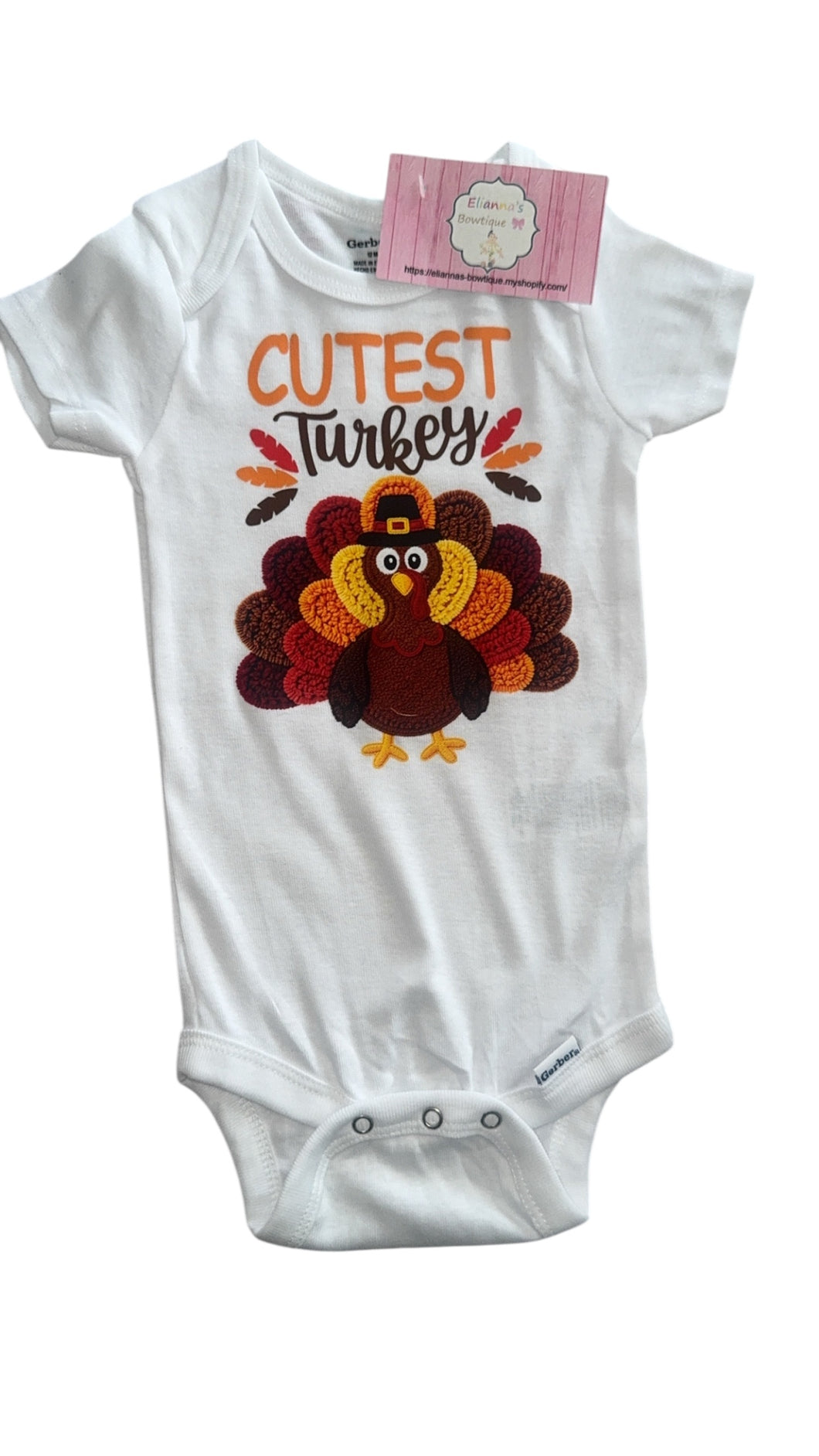 Cutest Turkey Onesie /Thanksgiving shirt