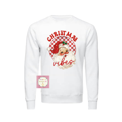 Christmas vibes Crewneck sweatshirt /sueter/christmas/ santa claus