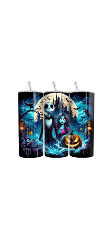 Jack and sally tumbler cup /vasos / halloween