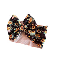 Cargar imagen en el visor de la galería, Bull Skull sunflower headwrap/ headband /toro /girasoles