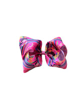 Load image into Gallery viewer, Mexicanita hair bow /pink serape bow / moños