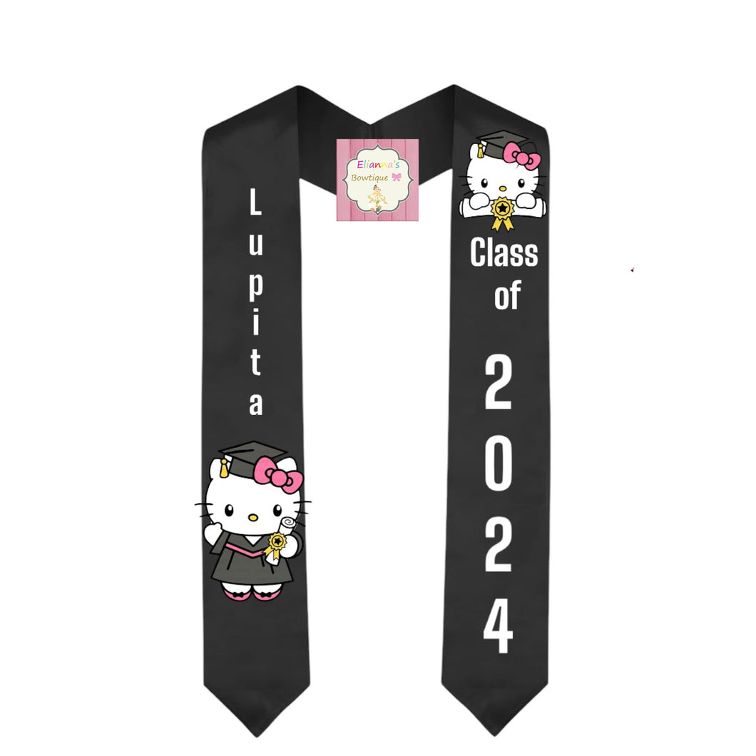 Hello kitty Graduation Sash / custom/ 2024