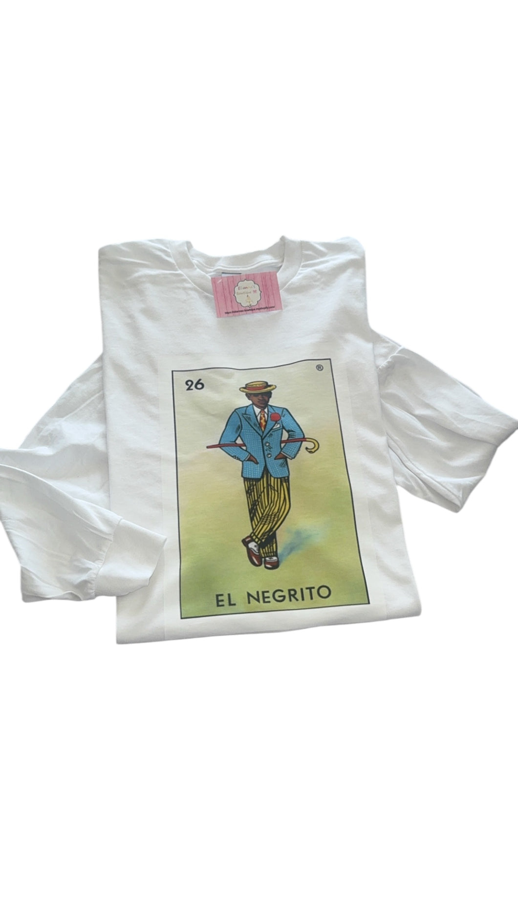 Loteria long sleeve shirt/ El Negrito